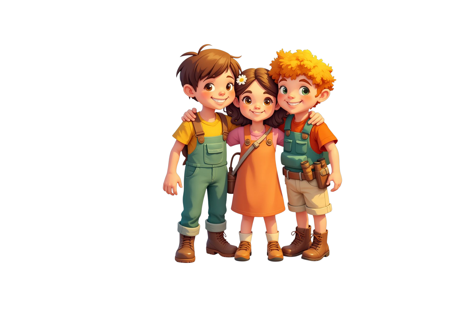 The three playable Forest Friends Adventure heroes